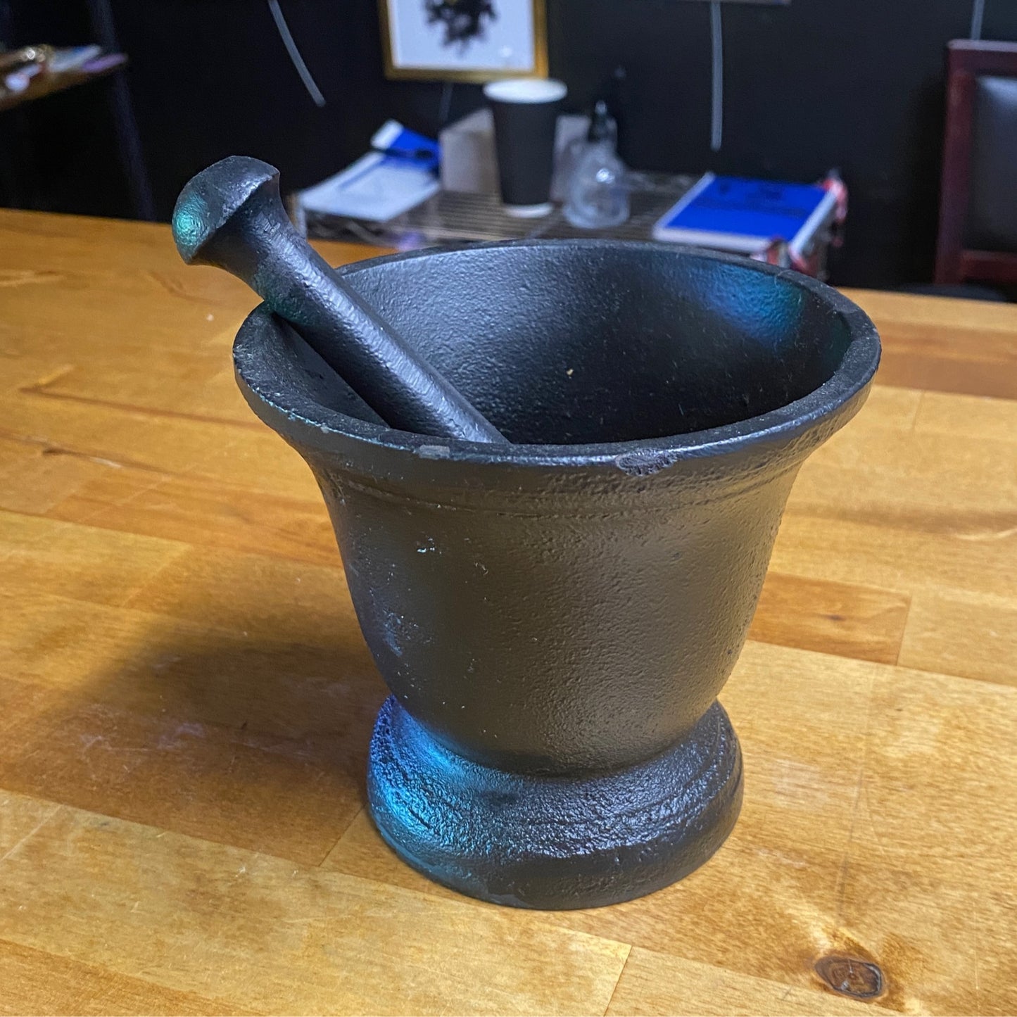 Cast Iron Mortar & Pestle